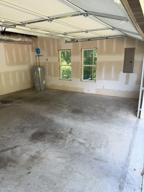 Garage after junk removal with open floor space